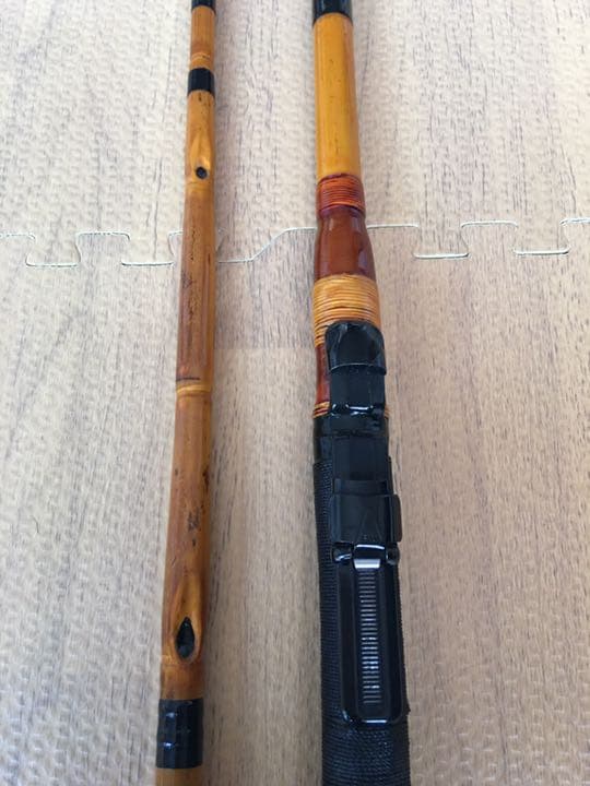 和竹　竹竿　中通し　反り有り　値下げしました！