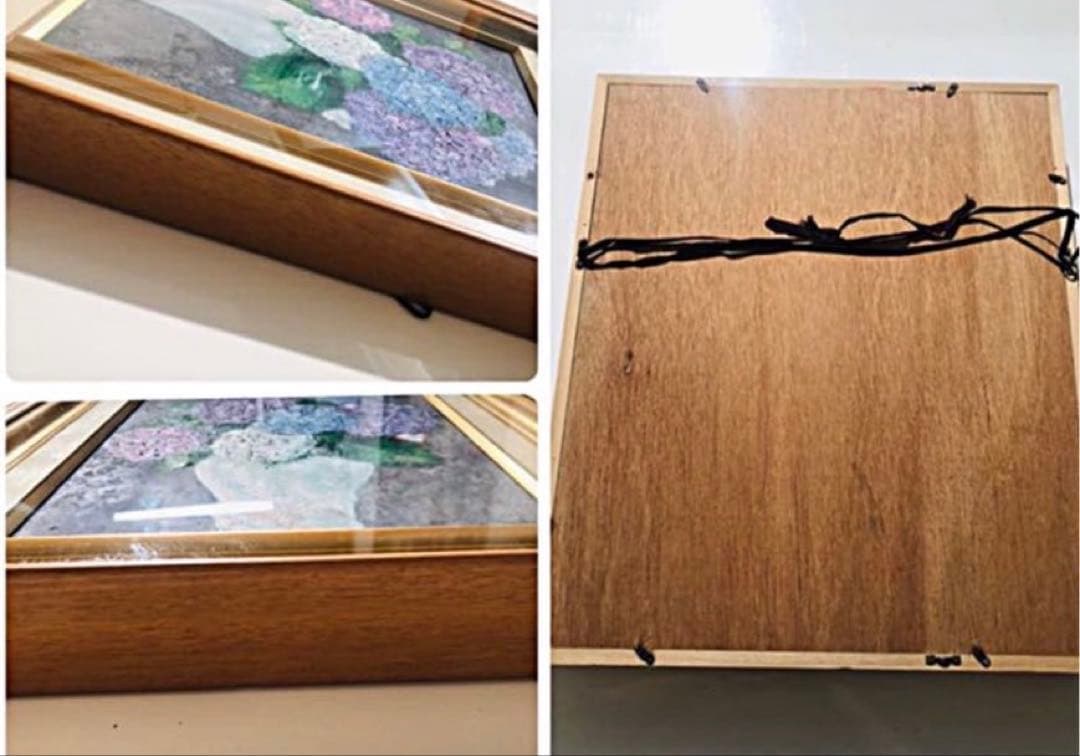 希少◆レア◆昭和レトロ/アンティーク/ビンテージ◆あ じさい/紫陽花◆油絵◆絵画