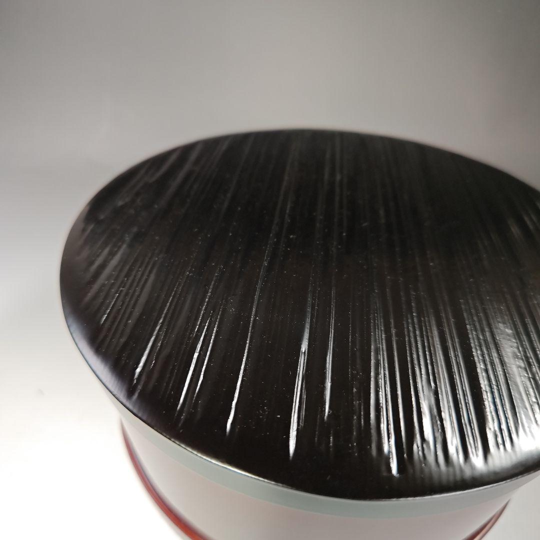 イ448 水指『漆専堂』『桶形水指　替蓋　共箱』漆塗　茶道具