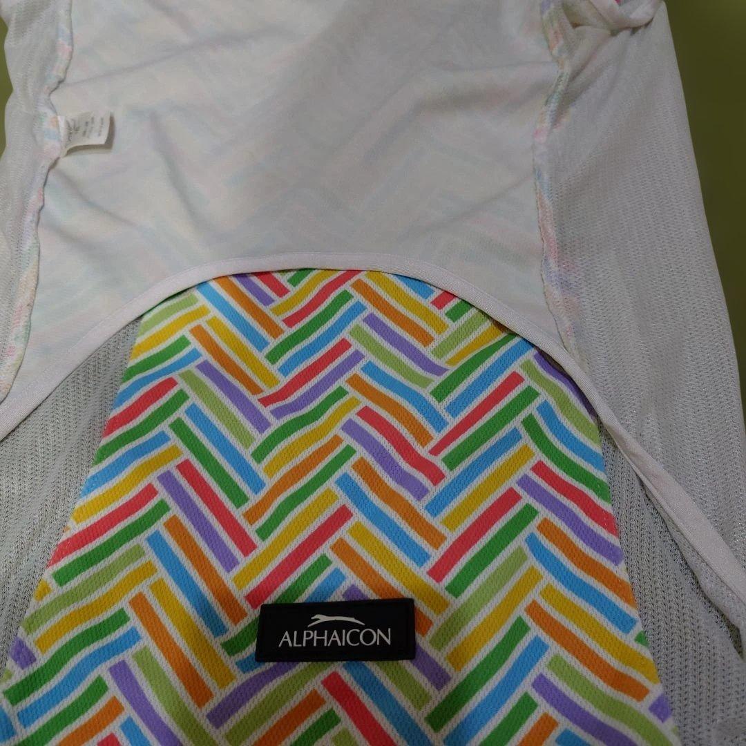 ALPHAICON 幾何学模様 メッシュ犬服 1XL サマークーリングタンク