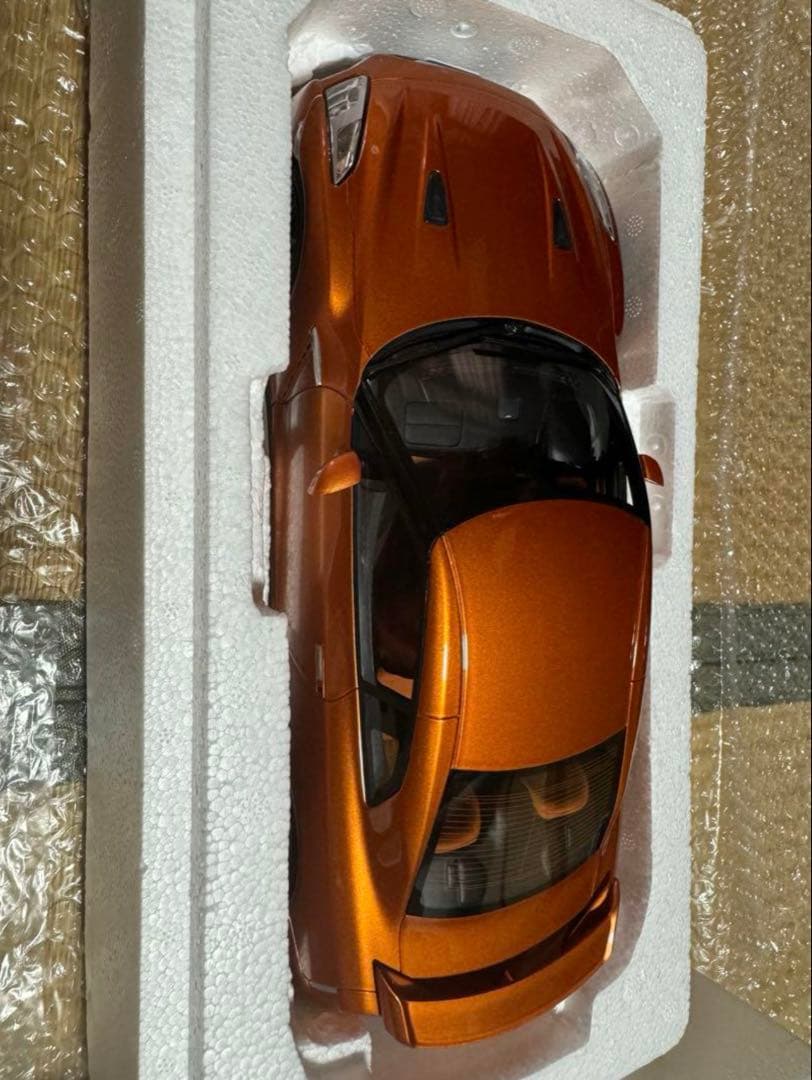 samurai 1/18 Nissan GTR 35 Orange 京商