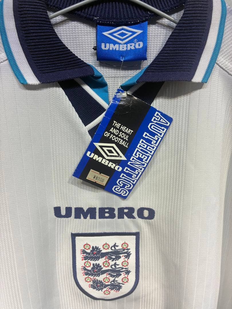 【デッドストック】UMBRO イングランド代表 ポロシャツ ホワイト ビンテージ