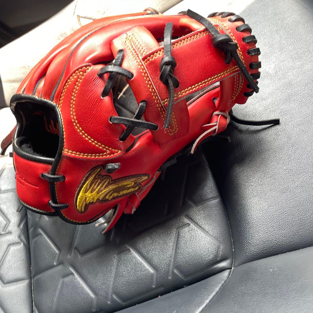 IPセレクト軟式野球グローブ 赤