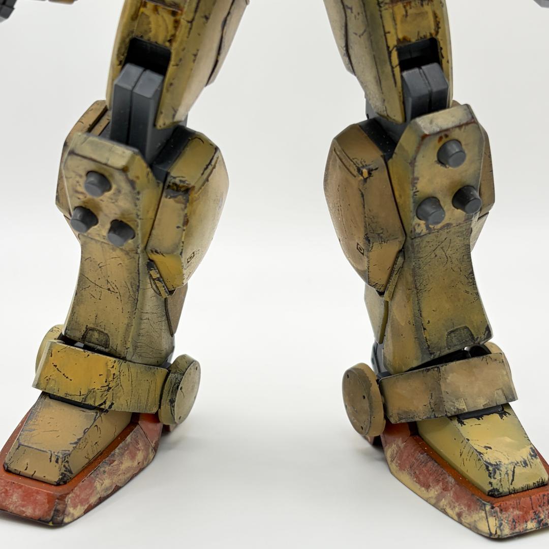 ガンプラ完成品　MG 1/100 陸戦型ジム 塗装済み ウェザリング加工