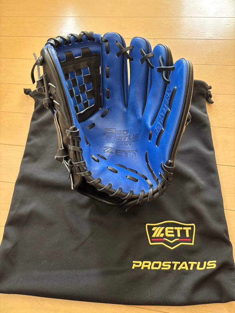 ZETT PROSTATUS 軟式グローブ 青