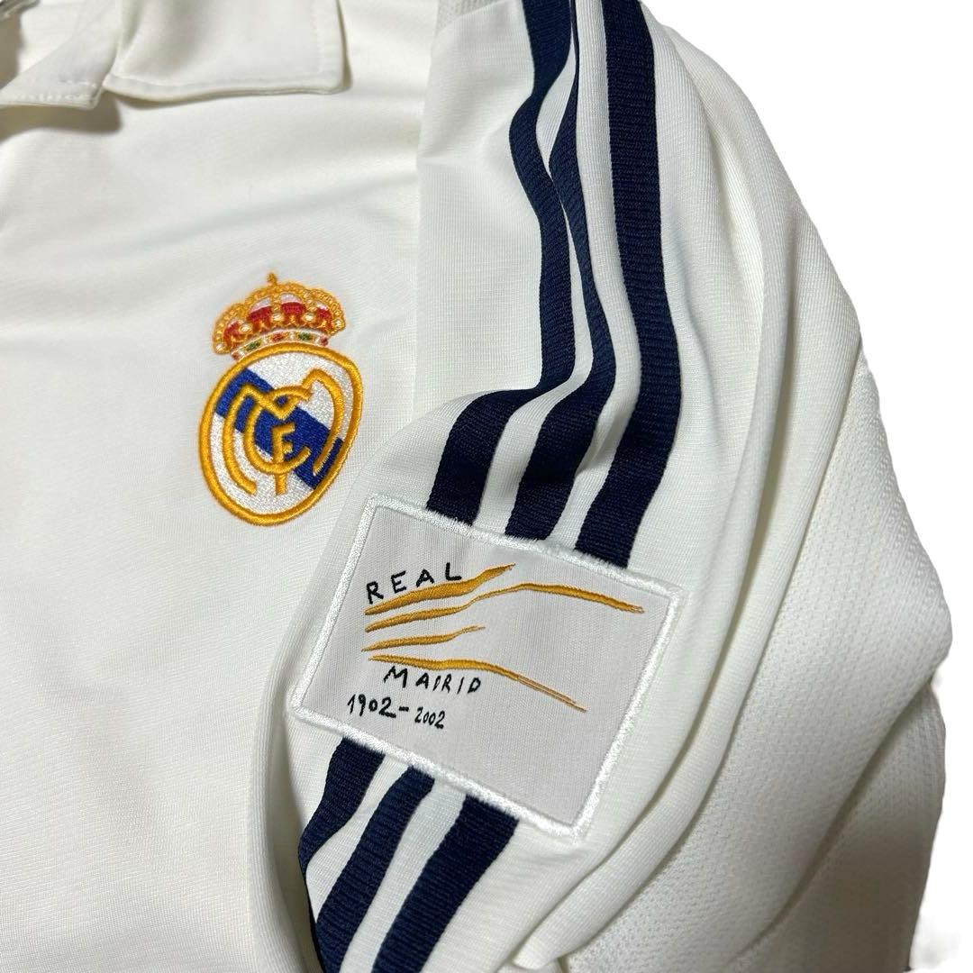 アディダス レアルマドリード 長袖 ユニフォーム ホワイト XL 刺繍