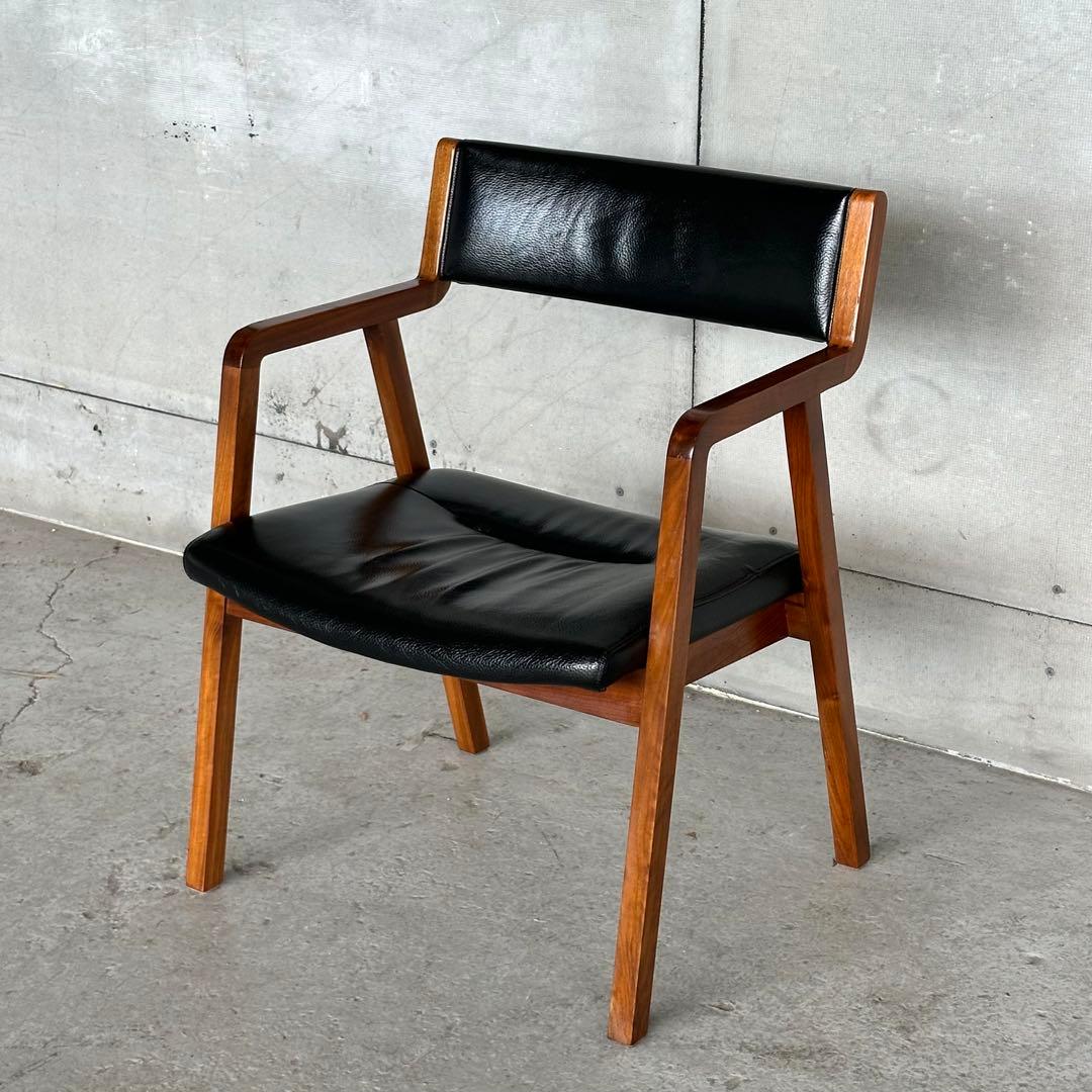 ✦ 廃盤モデル✦シギヤマ家具 CITY LD CHAIR 岩倉榮利デザイン 本革