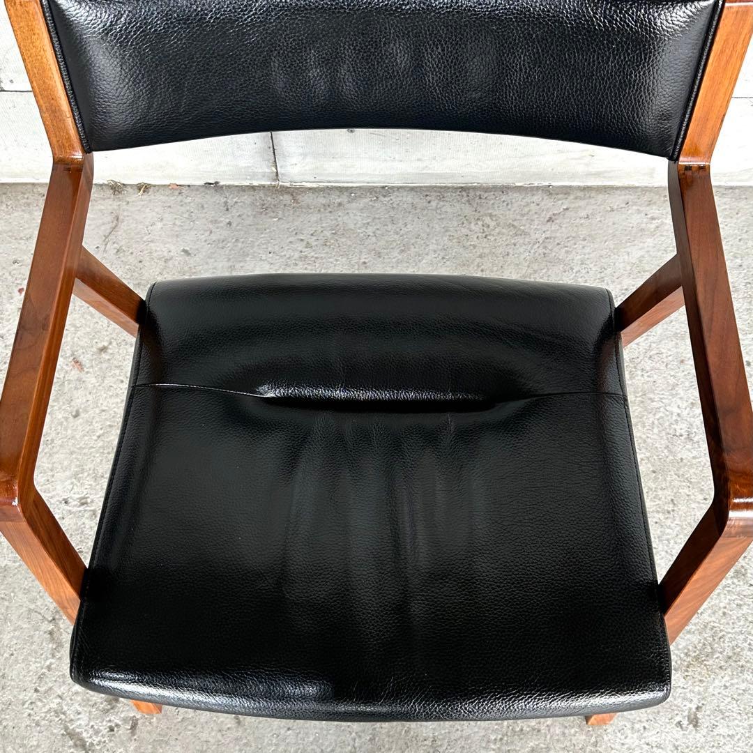 ✦ 廃盤モデル✦シギヤマ家具 CITY LD CHAIR 岩倉榮利デザイン 本革