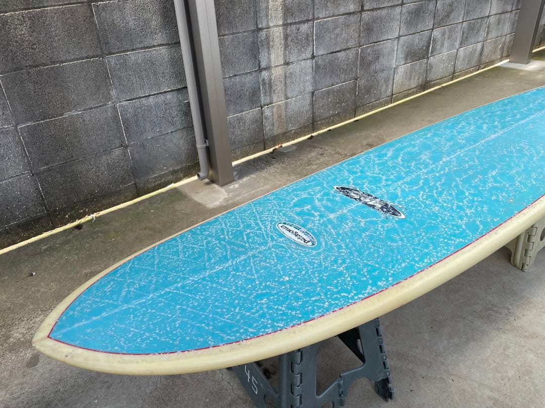 YASサーフボード　7.7f ミッドレングス　鈴木康弘　モス　ウェーブライオン