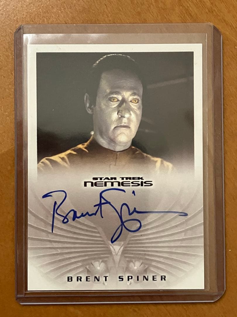 スター　トレック　サインカード　B-4 ブレント　スパイナー　データ　ピカード