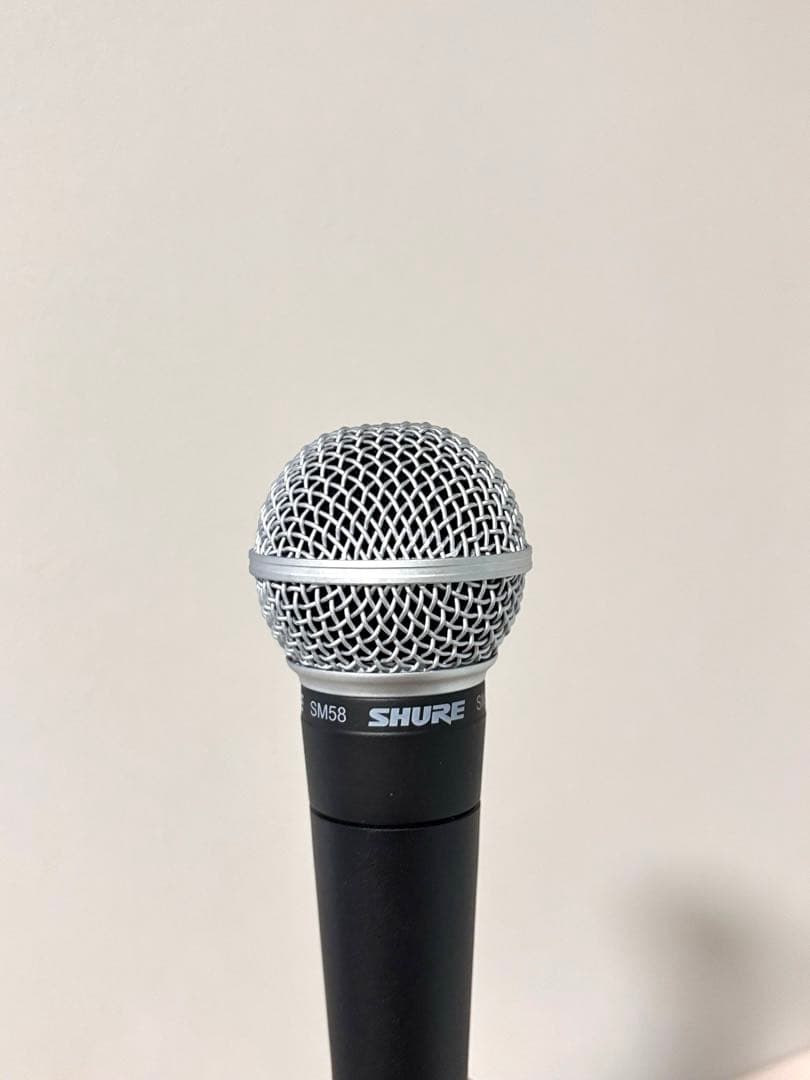SHURE SM58-LCE+ダイナミックマイク キャノンケーブル付き