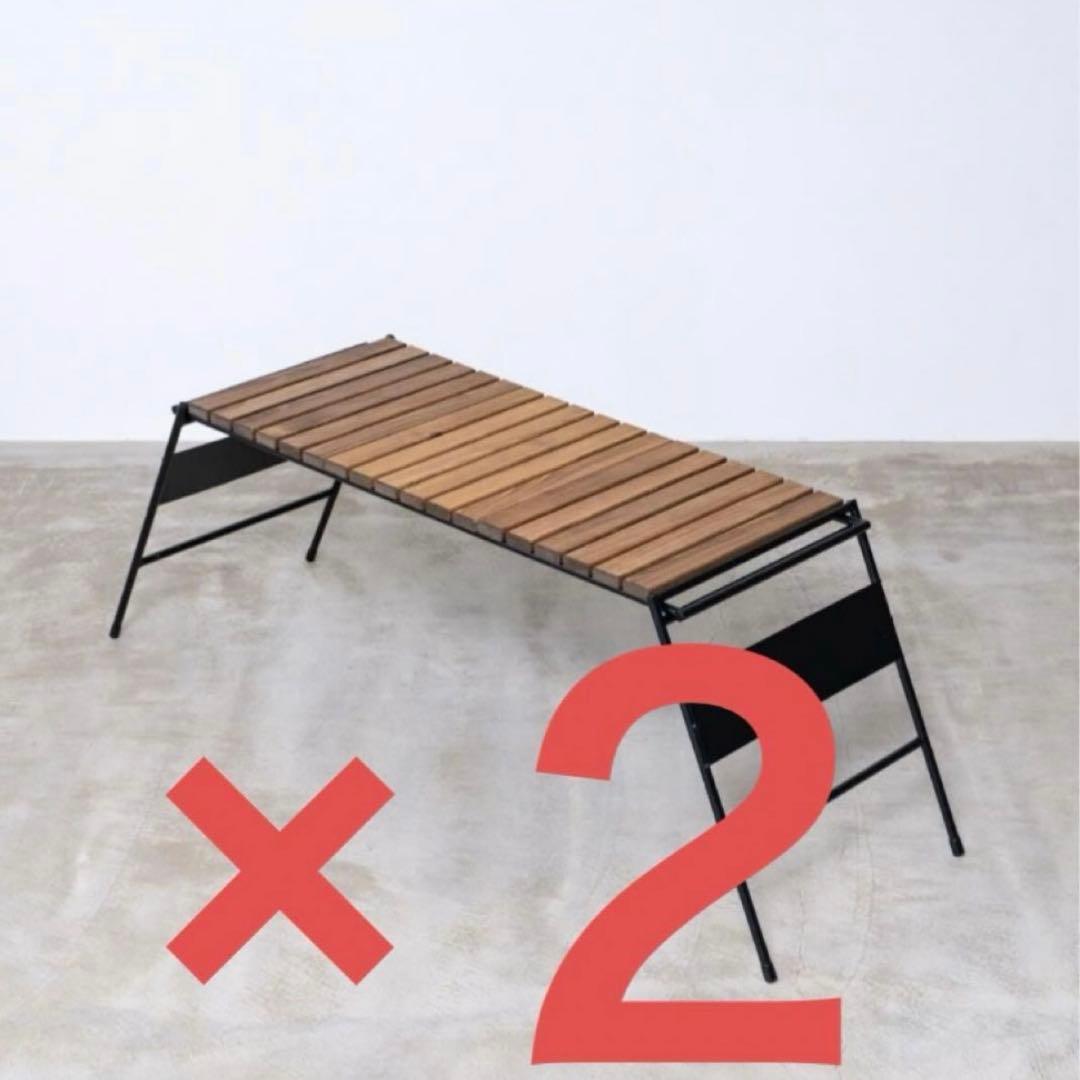 アイアン工房　アイアンテーブル細板×２　テーブル連結用プレート 収納バッグ×２