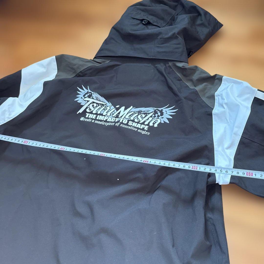 使用感少ない　釣武者　3レイヤー　サプトルストレッチレインスーツ　サンライン