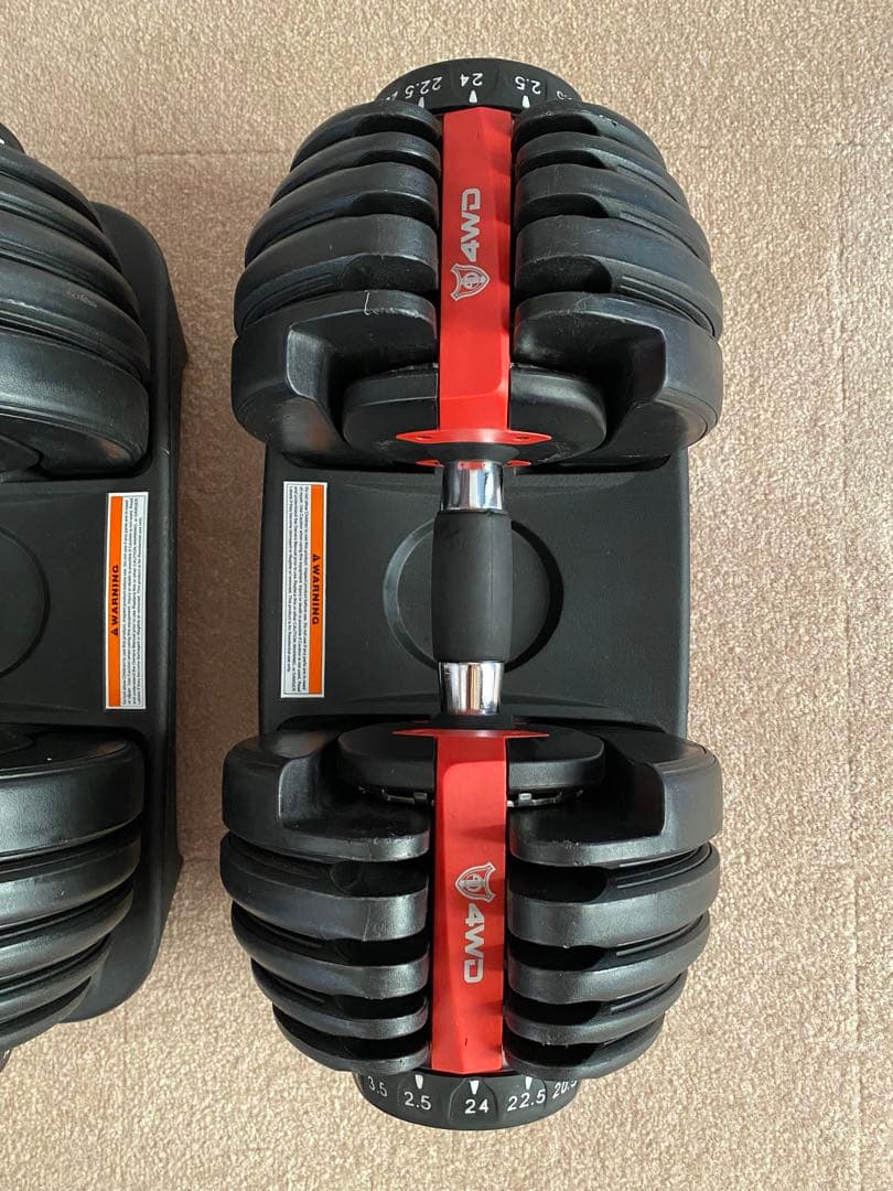 可変式ダンベル 4WD 2.5kg-24kg 1個②
