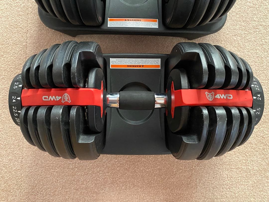 可変式ダンベル 4WD 2.5kg-24kg 1個②