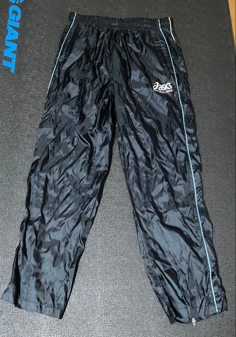 2000年前後のasics ウォームアップウェア ブラック　XL