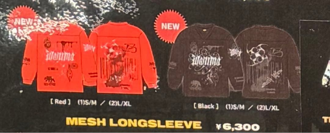 ✳︎限定値下げ中✳︎WANIMA MESH LONGSLEEVE BlackL/XL