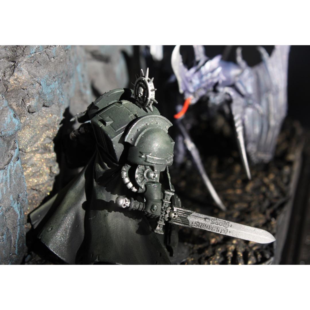 フィギュア 「地底での戦い」 人形 模型 ジオラマ ファンタジー 怪物