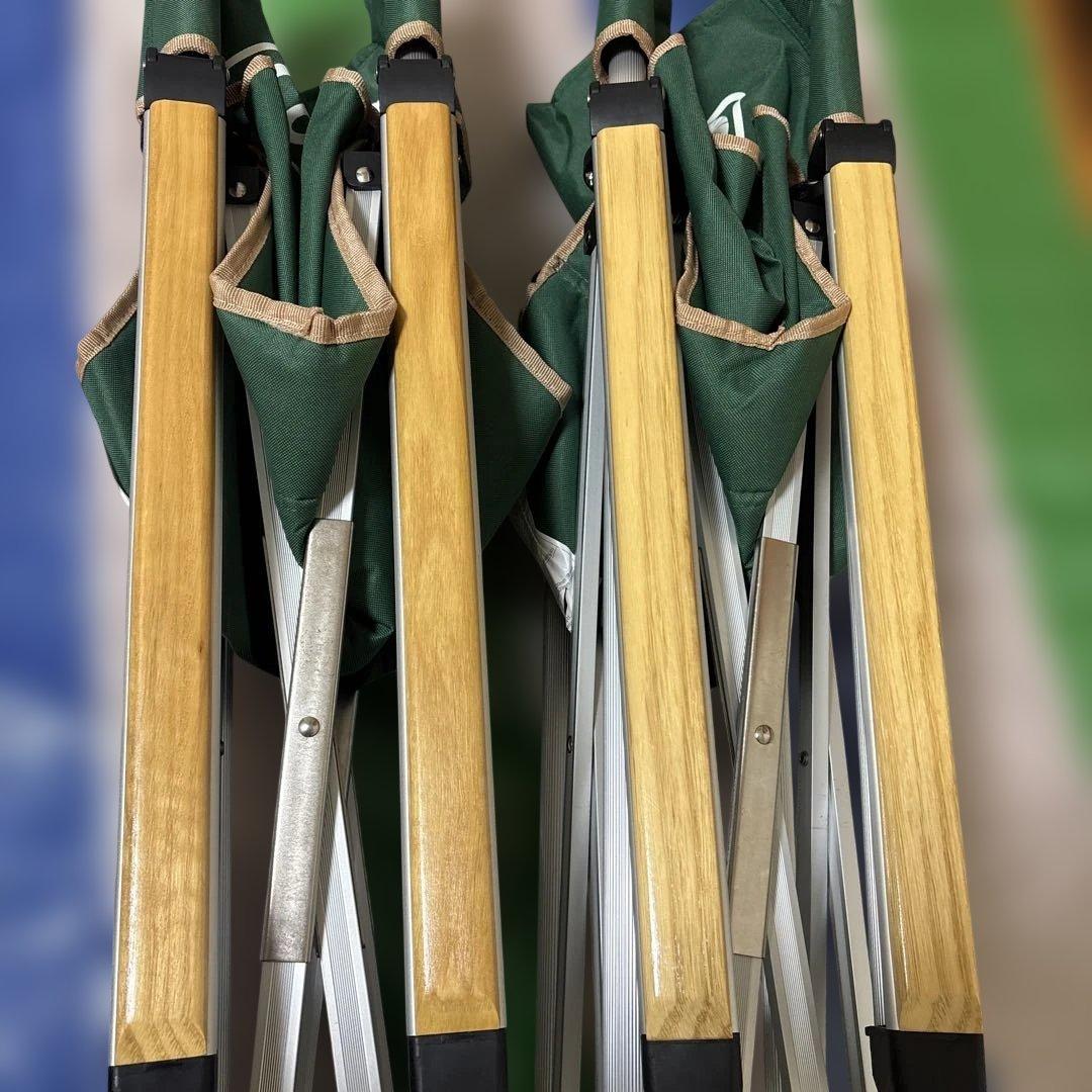 Coleman スリムキャプテンチェア グリーン 2脚セット