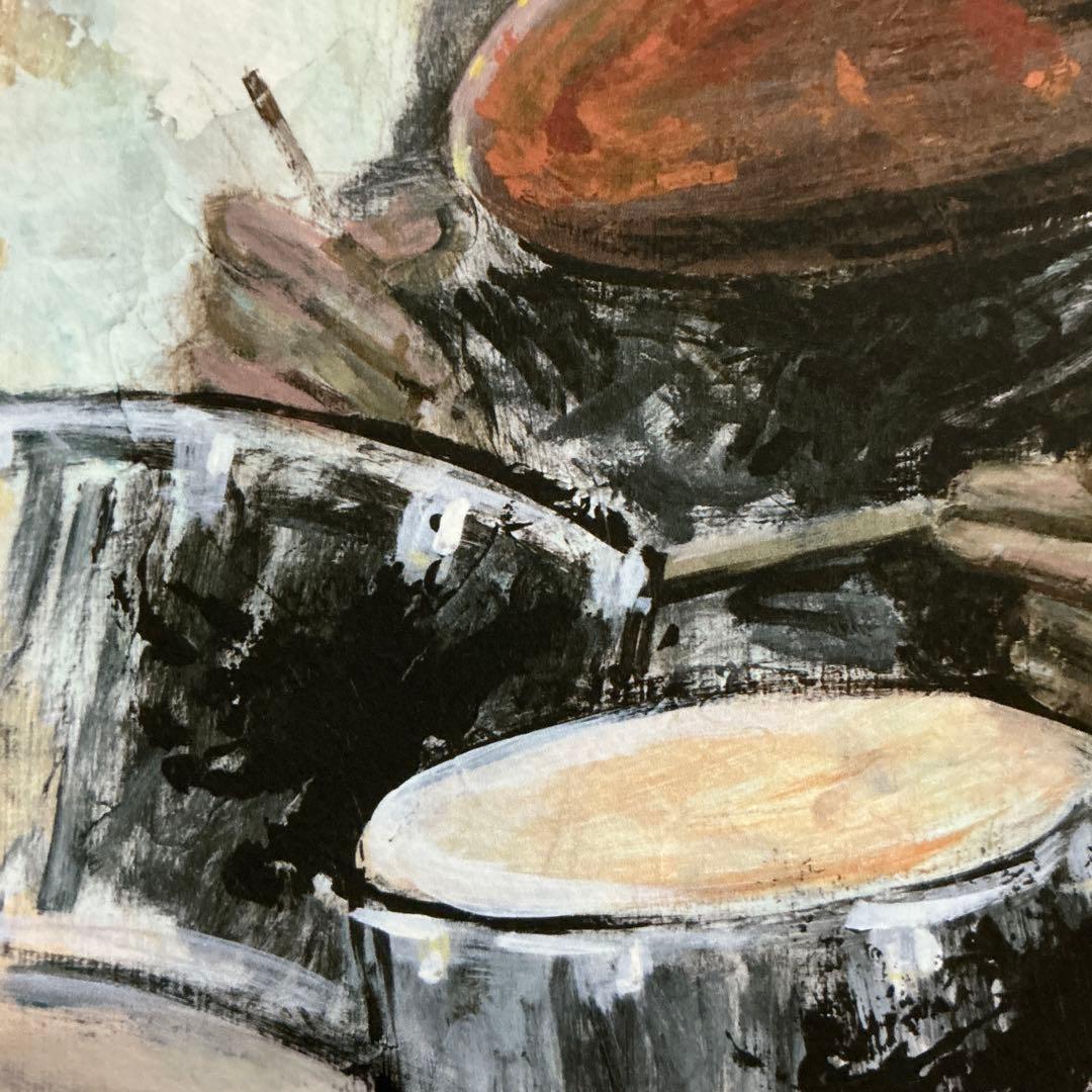 絵画・額縁・版画・津田耕・ドラム・リズム・JAZZ・美術品・インテリア・雑貨