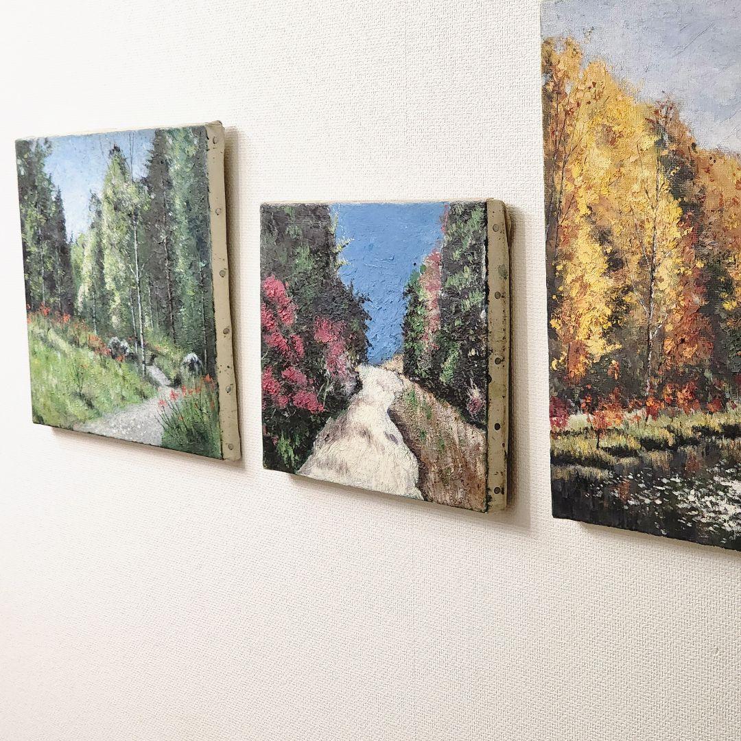 絵画　油絵　風景画　リビングインテリア　絵画パネル