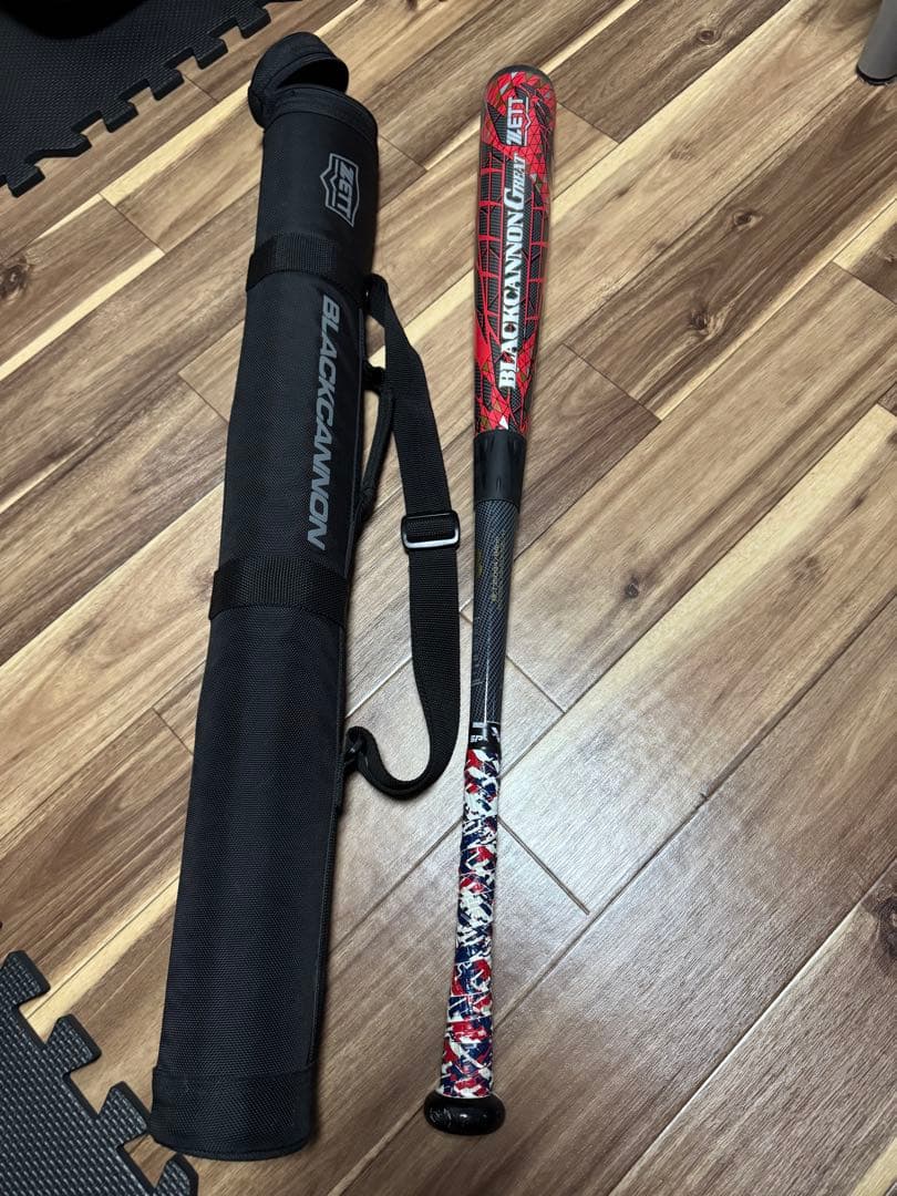 ZETT BLACK CANNON GREAT 軟式バット バットケース付き