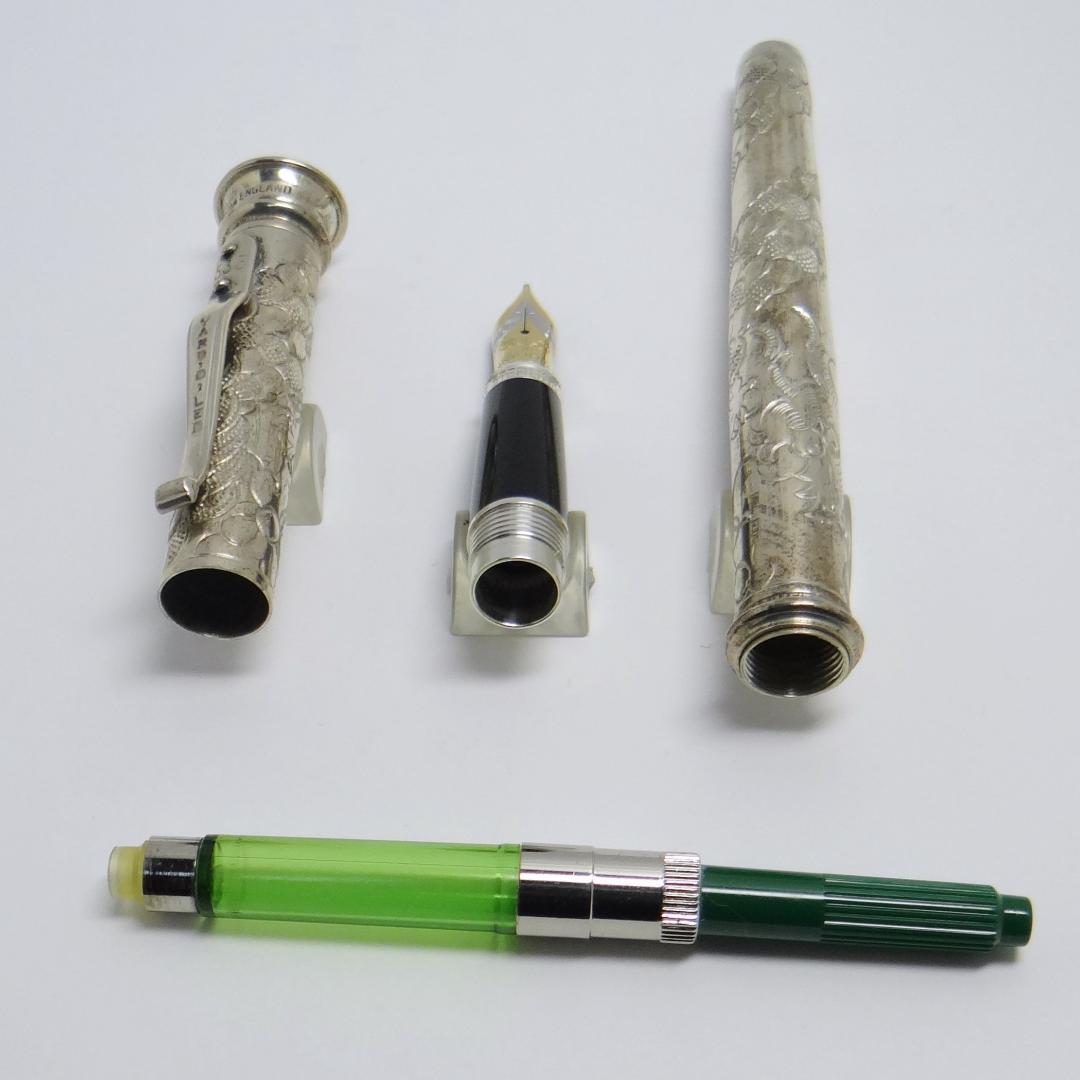 【かなり希少】ヤード・オ・レッド シルバー万年筆 ドラゴン YARD・O・LED