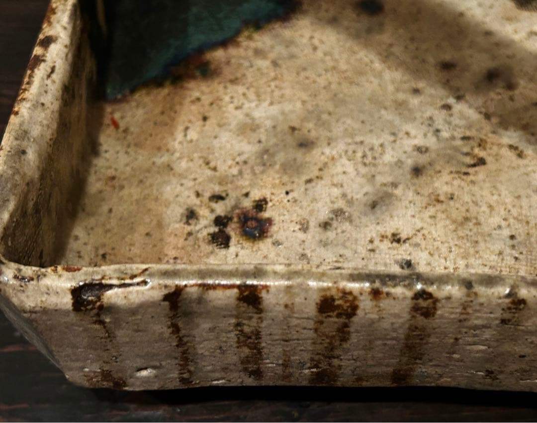 【値下げ】織部手付 菓子鉢 (桃山〜江戸時代)