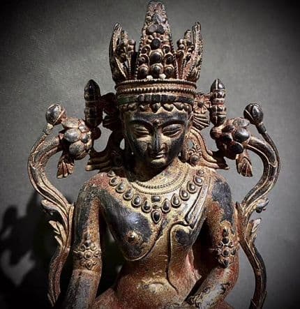 銅器 仏教 菩薩仏像 古美術 コレクション品 銅製 工芸品 彫刻装飾品置物