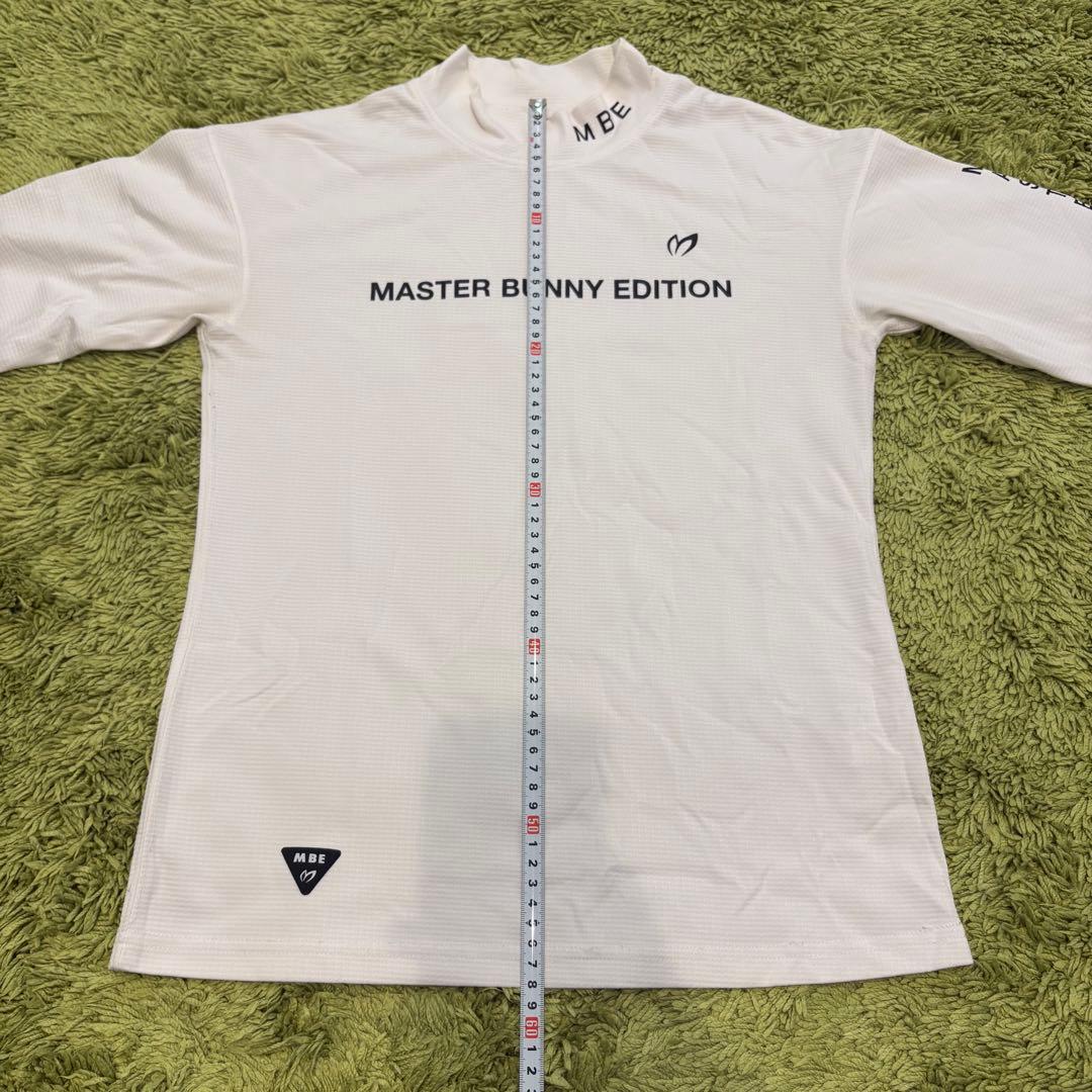 マスターバニーエディション 長袖モックネックシャツ ホワイト 白 サイズ0