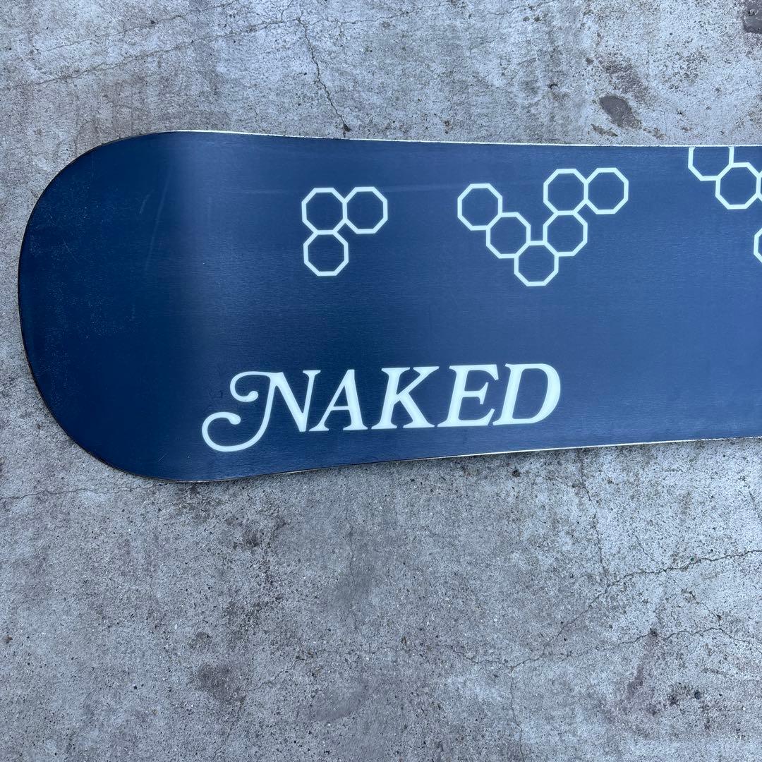 JNAKEDスノーボード 約154cm 黒/赤 バインディング付き