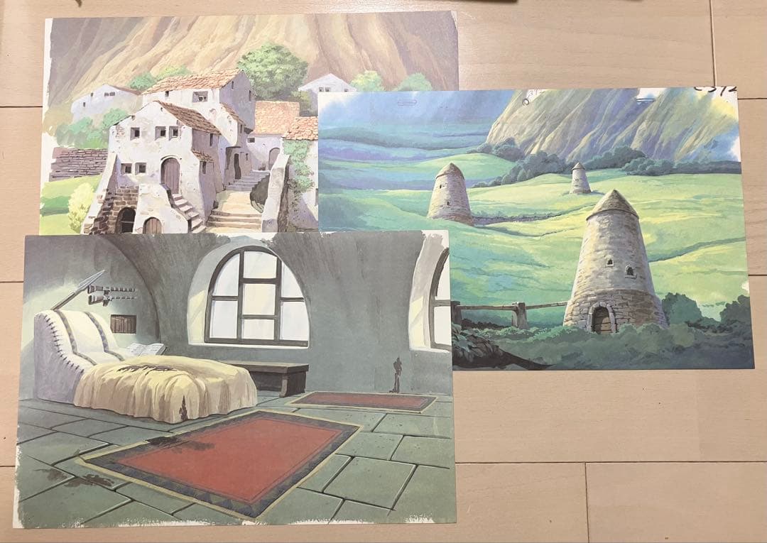 スタジオジブリ 風の谷のナウシカ 複製セル画 背景セット 宮崎駿　フルセット