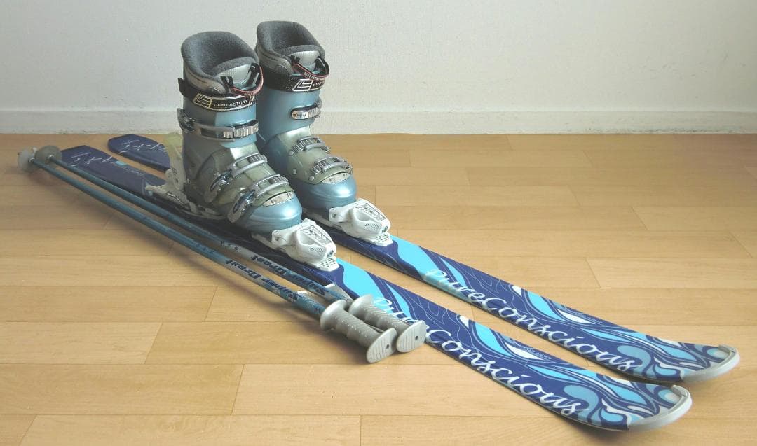 ■■1月限定■送料無料■女性用スキーフルセット■板147靴25.5■メンテ付■■