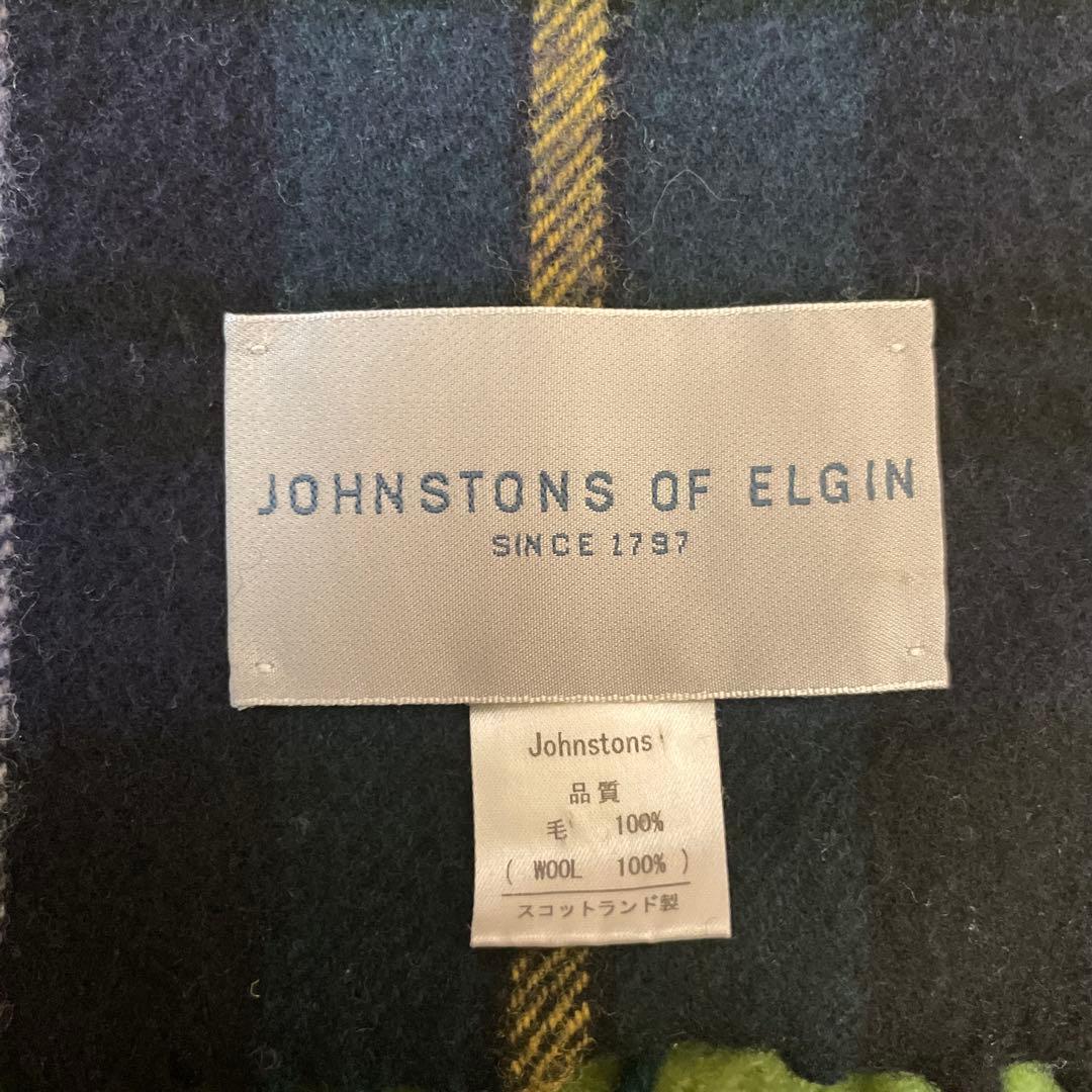 ジョンストンズ オブ エルギン スコットランド 大判　スローブランケット　膝掛け