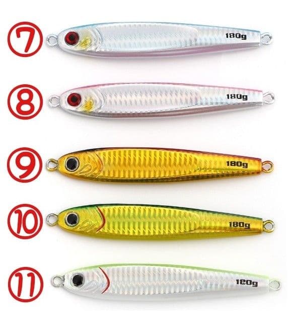 ８本 セット 180g 選べる メタルジグ TGベイト タイプ 高比重