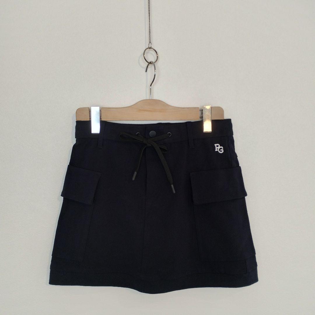 パーリーゲイツ ショートスカート1サイズ ポケット付き　ネイビー