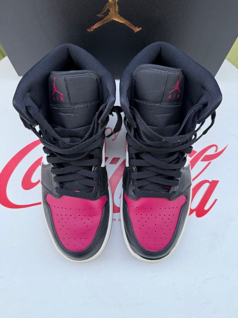 シューズ(男性用) NIKE AIR JORDAN 1 MID \"BLACK/RED/ WHITE\"