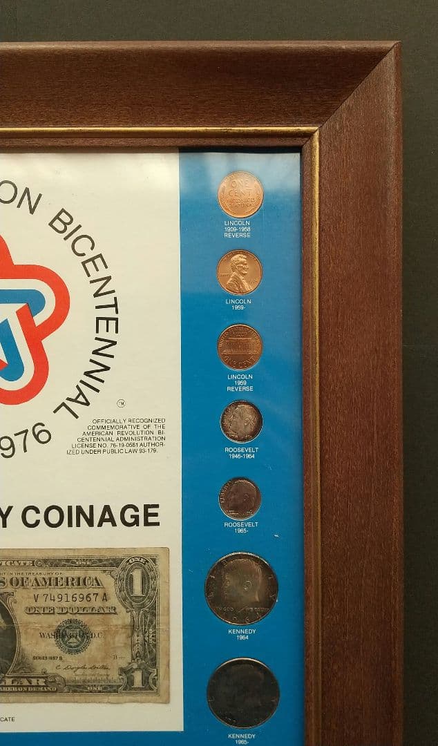 アメリカ独立200周年 記念プレート 額縁入り