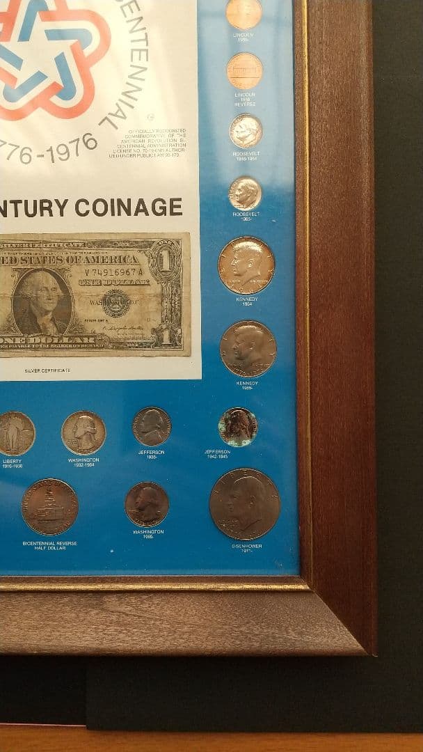 アメリカ独立200周年 記念プレート 額縁入り