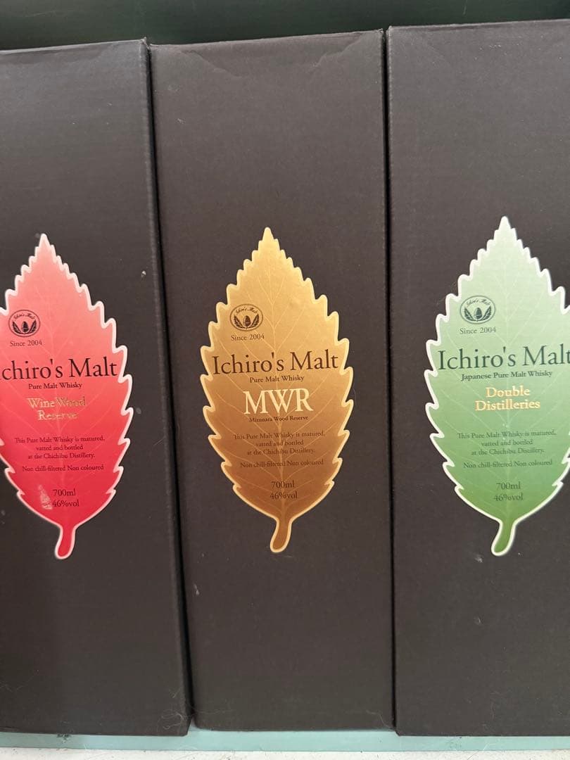 イチローズモルト　ウイスキー リーフ3本