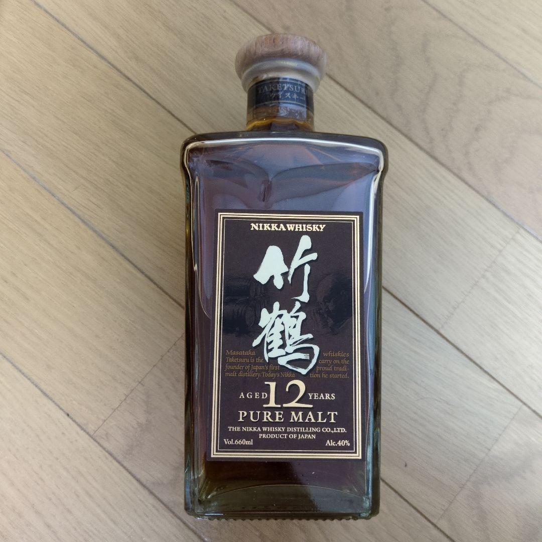 【値下げ】箱入り NIKKA 竹鶴 12年 ピュアモルトウイスキー 660ml