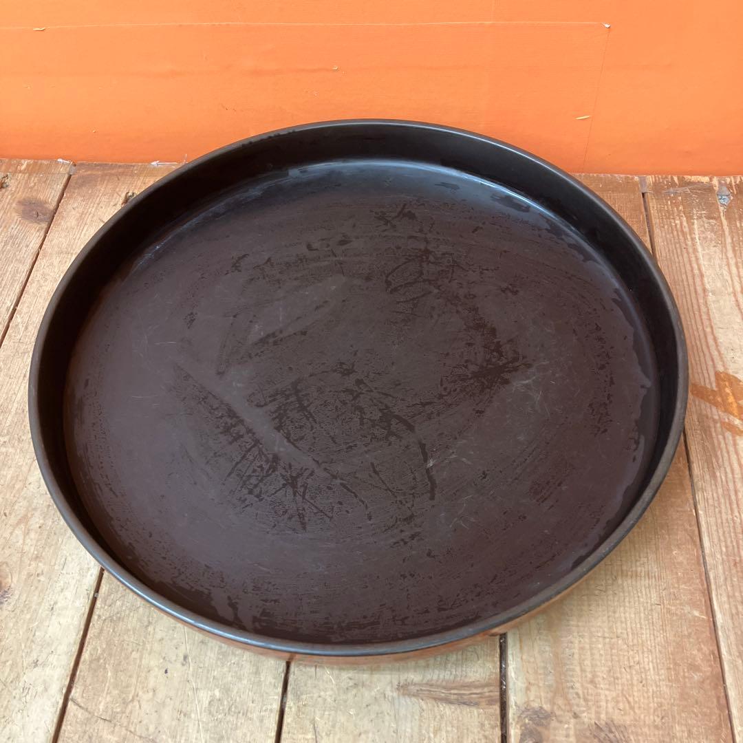 D-4 漆器 茶びつ 飯台 蓋付き桶 菓子器 天然木 伝統工芸 津軽塗 七々子塗