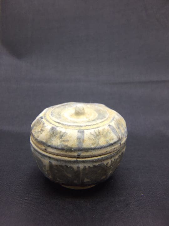 宋胡禄八角面取香合◆15世紀◆茶道具◆香合◆キズ無し◆スコタイ◆サワンカローク