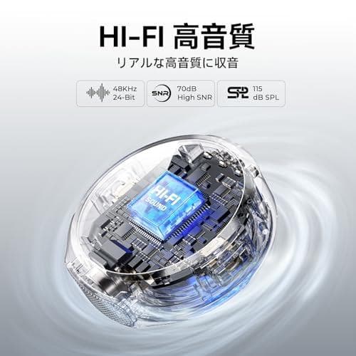 Hollyland Lark M2 ワイヤレスマイク-ピンマイク USB Typ