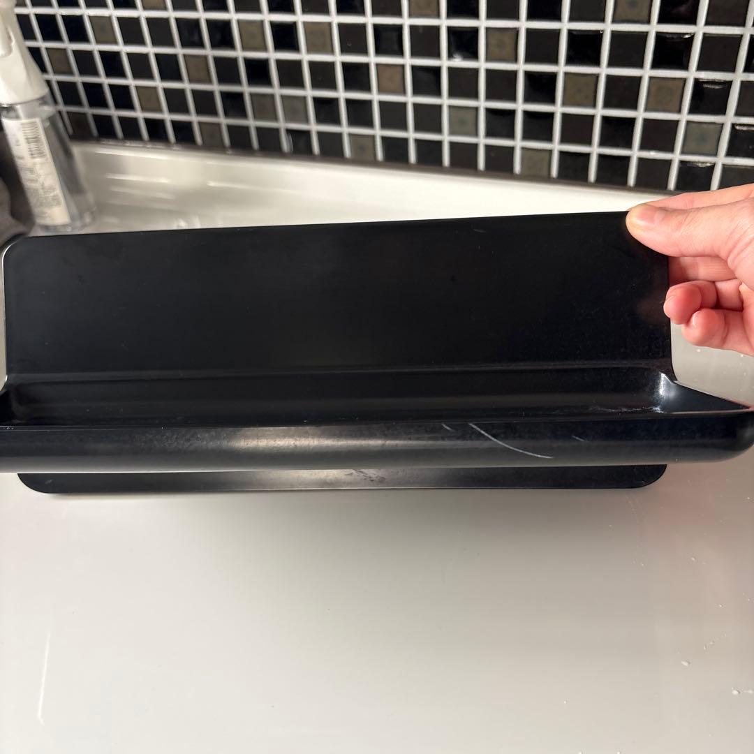 リクシル　マグネットシェルフ300W　ブラック2個セット