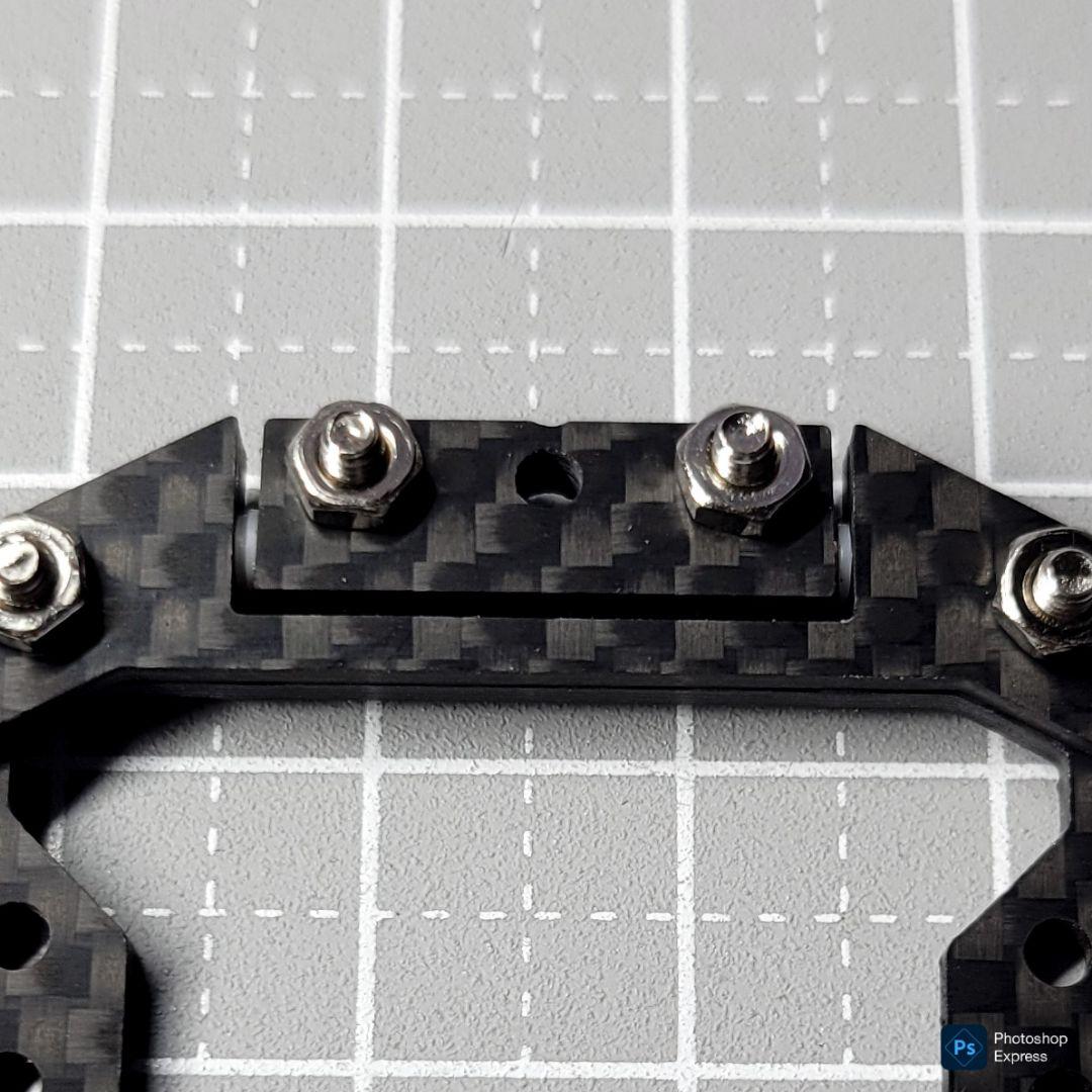 残り1個 CH-Fix【CNC加工】 フロント提灯用ヒンジ カーボンパーツセット