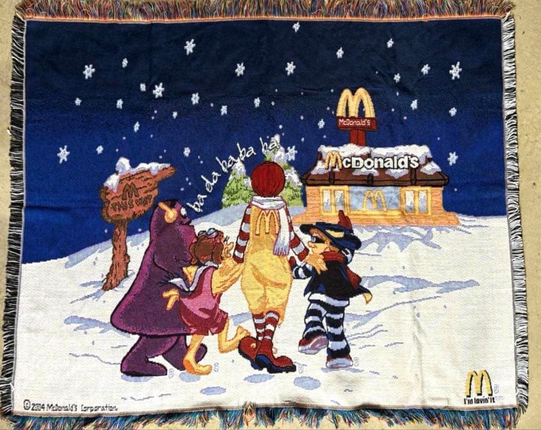 スーパーレア　マクドナルド　タペストリー　ディスプレイ　看板　グリマス　ロナルド