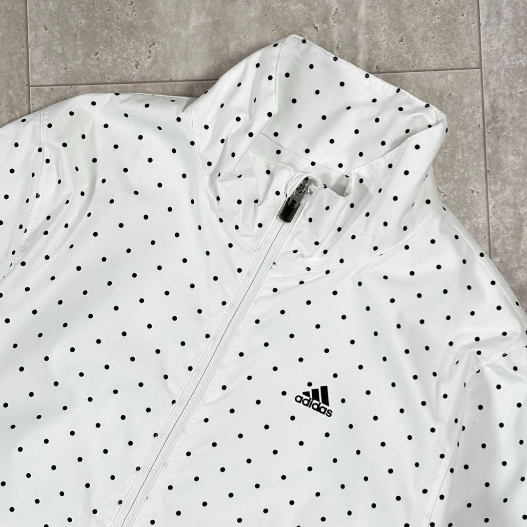 アディダスゴルフ レインウェア レインコート ドット柄 水玉 2way S