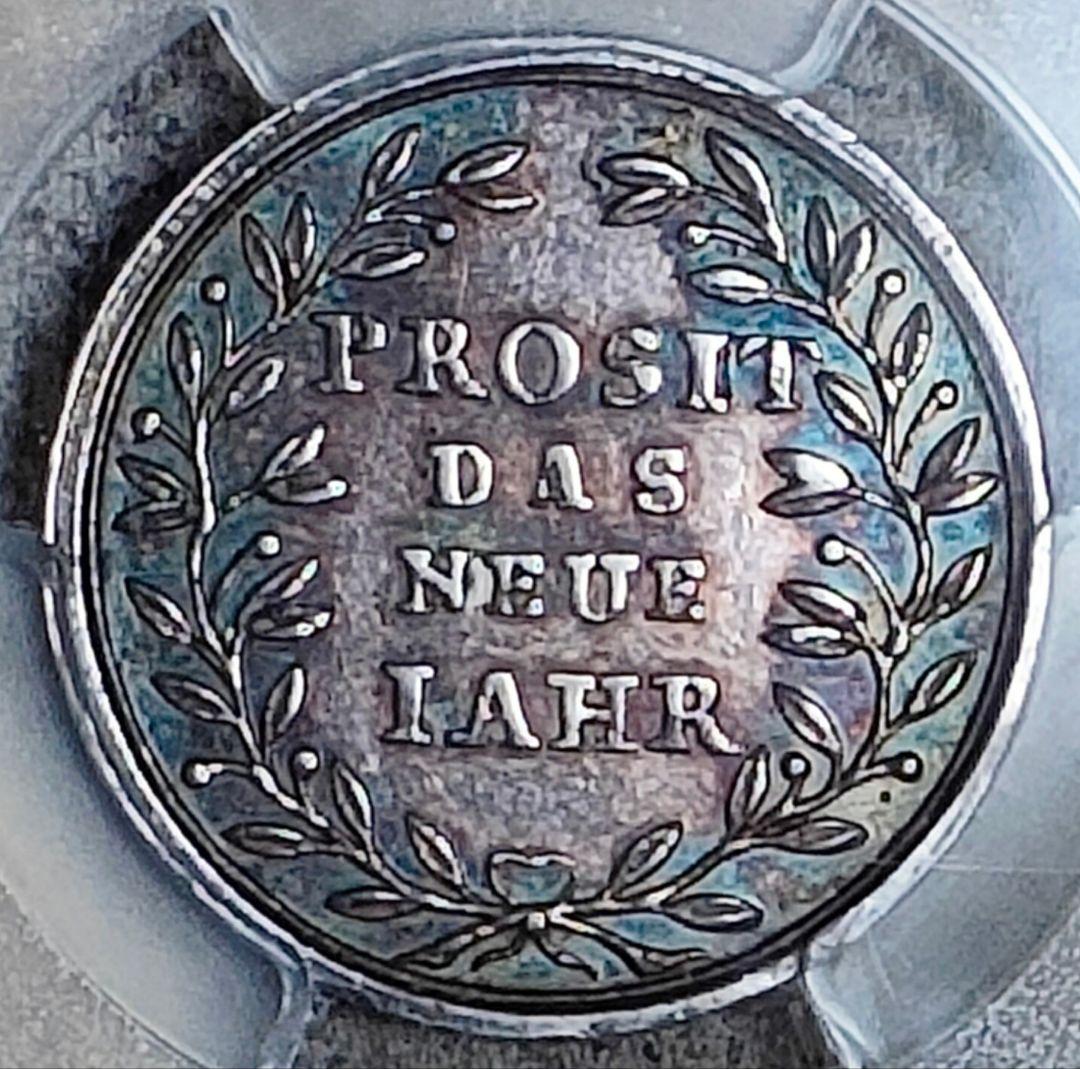 【都市景観】1800-01年 ニュルンベルク ダカット 銀打ち 試鋳貨SP62