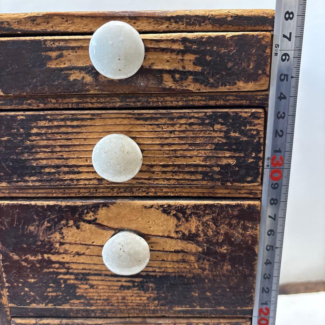 古道具　小引出　裁縫道具　薬箱　小物入れ　飾り棚　アンティーク　収納ボックス